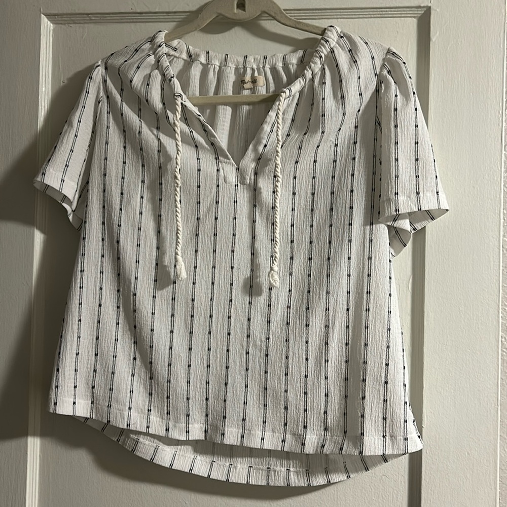 Madewell short sleeve blouse